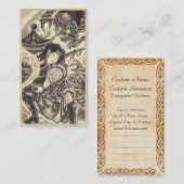 Coole klassische Vintage japanische Visitenkarte (Vorne/Hinten)