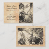 Coole klassische Vintage japanische Visitenkarte (Vorne/Hinten)