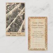 Coole klassische Vintage japanische Visitenkarte (Vorne/Hinten)