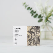 Coole klassische Vintage japanische Visitenkarte (Stehend Vorderseite)