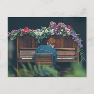 Coole Klavier-Kunst Postkarte