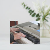 Coole Klavier Postkarte (Stehend Vorderseite)