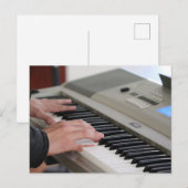 Coole Klavier Postkarte (Vorne/Hinten)