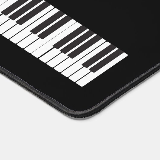 Coole Klaviertasten individuell anpassbarer Pianis Schreibtischunterlage (Ecke)