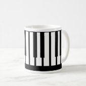 Coole Klaviertasten Kaffeetasse (VorderseiteRechts)