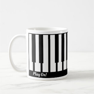Coole Klaviertasten Kaffeetasse