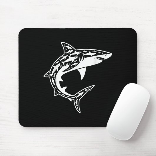 Coole Kleidung für Männer Frauen Kid Great White S Mousepad (Mit Mouse)
