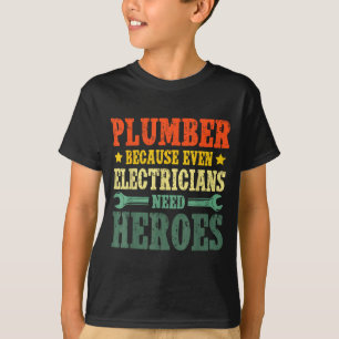 Coole Klempner-Kostüm für Männer Frauen Sanitär We T-Shirt