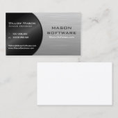 Coole Kletttechnologie aus Schwarz und Stahl - Bus Visitenkarte (Vorne/Hinten)