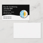 Coole Klimaanlage Moderne Visitenkarten Visitenkarte (Vorne/Hinten)