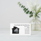 Coole Klimaanlage Moderner Service Visitenkarte (Stehend Vorderseite)