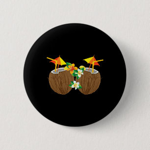 Coole Kokosgetränke Brust Funny Palm Tree Juice D Button