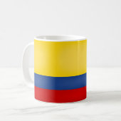 Coole kolumbianische Flagge Kaffeetasse (Vorderseite Links)