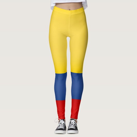 Coole kolumbianische Flagge Leggings (Vorderseite)