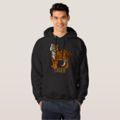 Coole Kontrastkorrektur für Tigerabbildungen Hoodie (Vorne ganz)