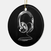 Coole Kopfhörer-Design für Men DJ Music Keramik Ornament (Links)