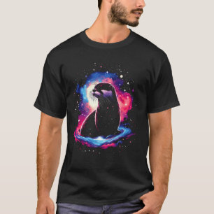 Coole kosmische Otter Galaxy Graphic Space Art T-Shirt