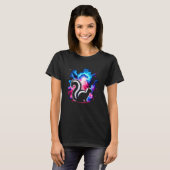 Coole kosmische Skunk Galaxy Graphic Space Art T-Shirt (Vorne ganz)