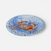 Coole Krabbe Pappteller (Schrägansicht)