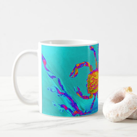 Coole Krabbenart Kaffeetasse (Mit Donut)