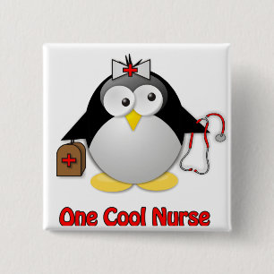 Coole Krankenschwester Button