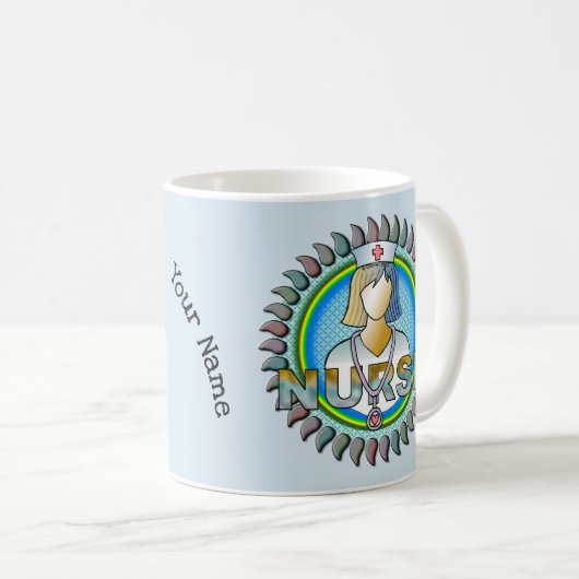 Coole Krankenschwester Kaffeetasse (VorderseiteRechts)