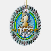 Coole Krankenschwester Keramik Ornament (Rechts)