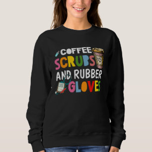 Coole Krankenschwester Kostenlose Kaffeemaschinen Sweatshirt