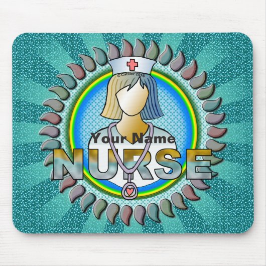 Coole Krankenschwester Mousepad (Vorne)
