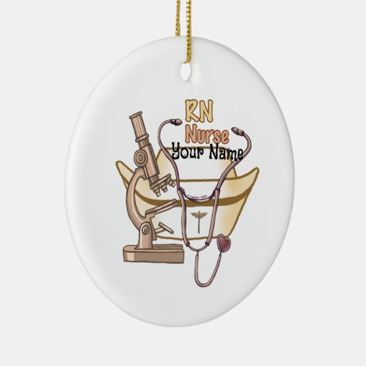 Coole Krankenschwester RN Keramik Ornament (Rechts)