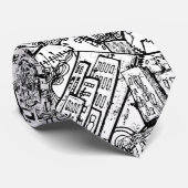 coole Krawatte der Gebäude (Gerollt)