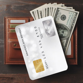 Coole Kreditkarte Geburtstag Partei Einladung