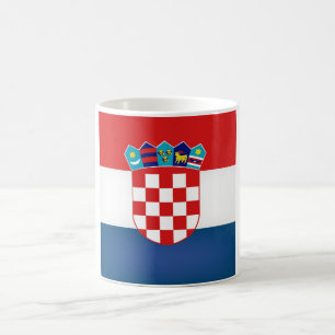 Coole kroatische Flagge Kaffeetasse