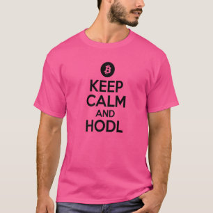 Coole Kryptowährungsbesitzer von Calm und Hodl beh T-Shirt