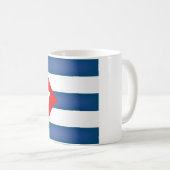 Coole kubanische Flagge Kaffeetasse (VorderseiteRechts)