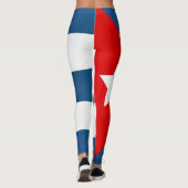 Coole kubanische Flagge Leggings (Rückseite)