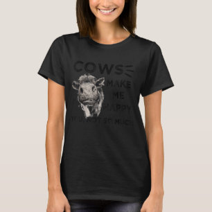 Coole Kuh für Männer Frauen Bauer Milchkühe Farm T-Shirt