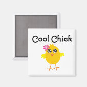 Coole Küken Magnet (Vorderseite/Rückseite)
