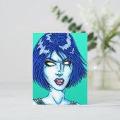 Coole Küken Postkarte (Stehend Vorderseite)