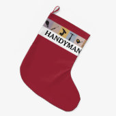 Coole kundengebundene großer weihnachtsstrumpf (Vorderansicht (hängend))