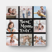 Coole, kundenspezifische Best Mama je moderne Foto Fotoplatte (Vorderseite)