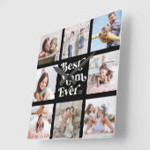 Coole, kundenspezifische Best Mama je moderne Foto Quadratische Wanduhr (Winkel)