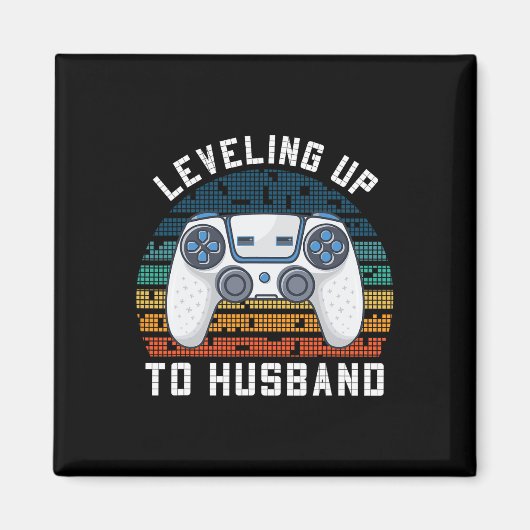 Coole künftige Verlobung Männer Jungen wachsen zu Magnet (Vorne)