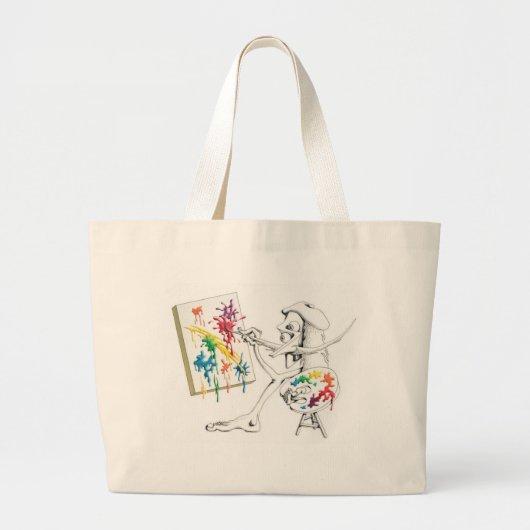 Coole Kunst-Tasche Jumbo Stoffbeutel (Vorne)