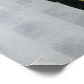 Coole Kunst zeichnend Maler Dame Moderne Kunst Poster (Ecke)