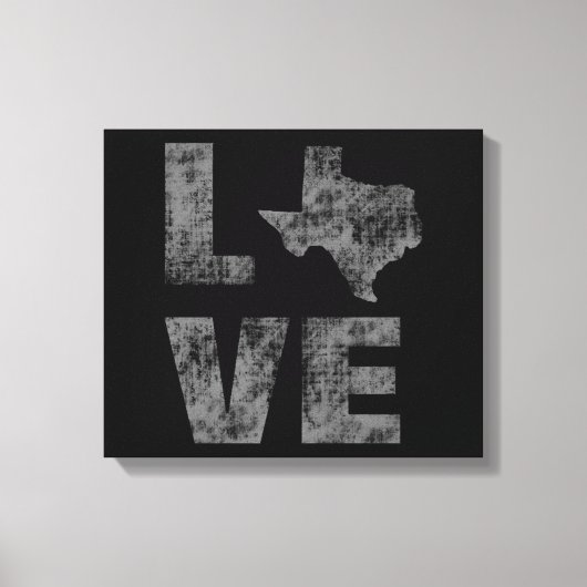 Coole künstlerische moderne und rustikale Liebe Te Leinwanddruck (Vorderseite)