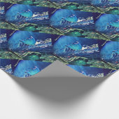 Coole künstlerische Unterseite von Stingray Geschenkpapier (Ecke)