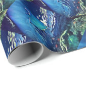 Coole künstlerische Unterseite von Stingray Geschenkpapier (Rolleneckpunkt)