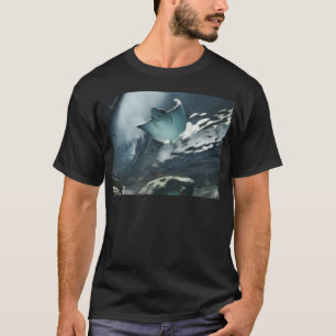 Coole künstlerische Unterseite von Stingray T-Shirt