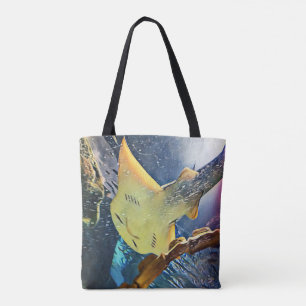 Coole künstlerische Unterseite von Stingray Tasche